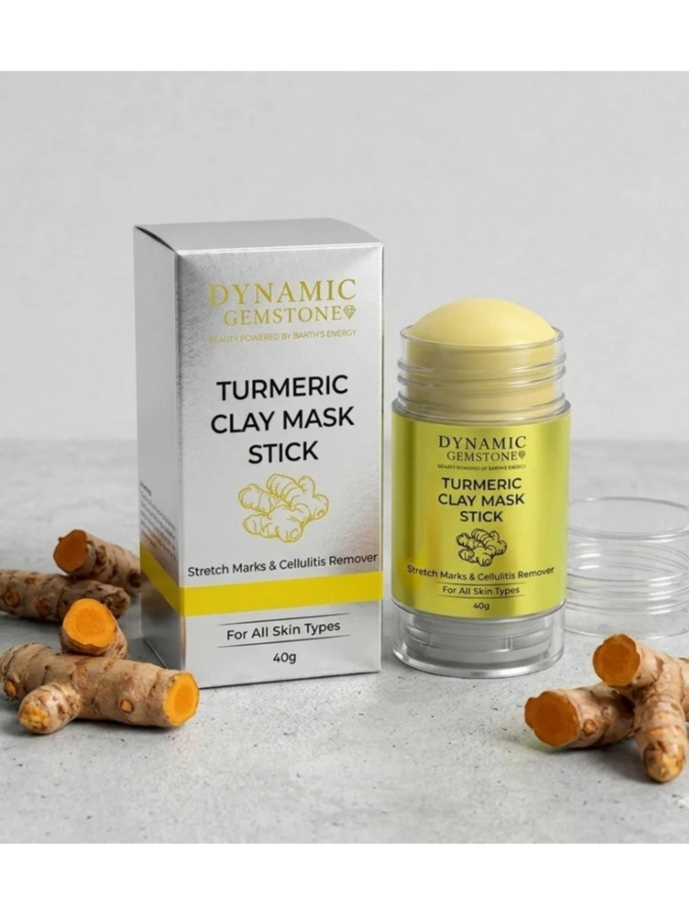 Dynamic Supreme Turmeric Clay Mask Stick 40g NIB  Sealed Brightening $395